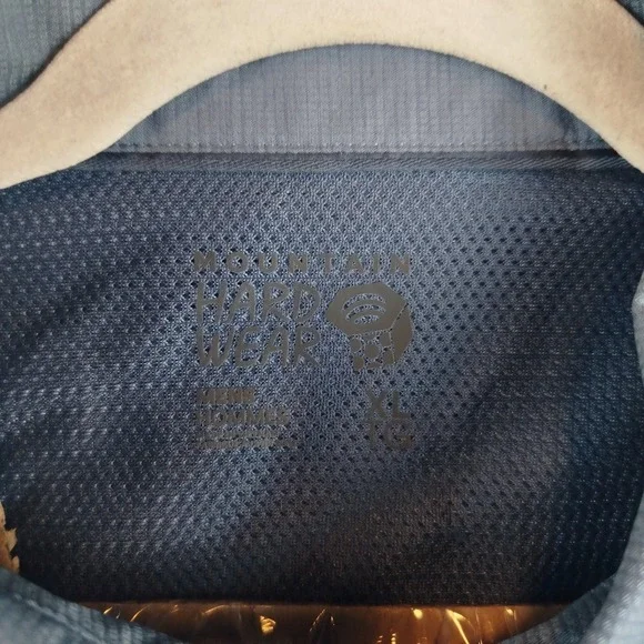 NWT Mountain Hardwear Shirt Mens XL Blue SHADE LITE Snap Front Vented Hiking - Picture 4 of 16